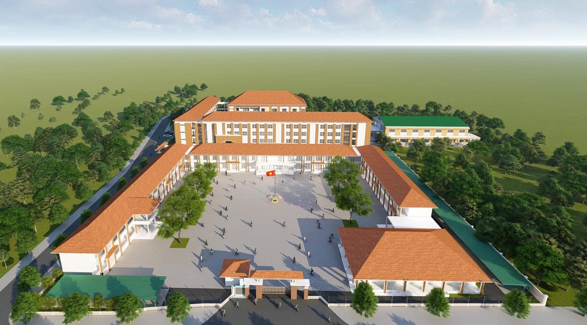 Cai tao, nang cap, mo rong truong THPT An My – 1